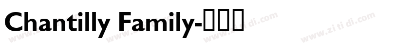 Chantilly Family字体转换